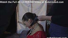 Lonely Housewife Plays with Bound Pet