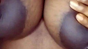 ebony bbw enjoys riding a juicy cucumber to orgasm
