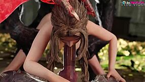 Aerith Serves Two Werewolves Deeply