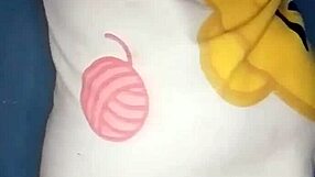 ebony bbw enjoys riding a juicy cucumber to orgasm