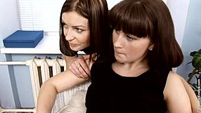 Amateur lesbians explore sapphic pleasures in chunk one