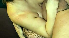 christmas striptease with ripped clothes and thong