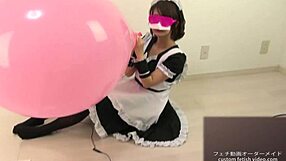 Asian girl licks armpit and spits saliva in bikini fetish