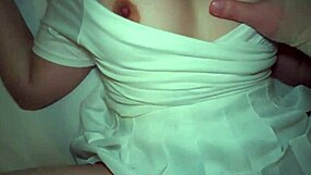 Chubby Thai Girl with Big Boobs Gets Pounded Doggy-Style, Creampie Overflowing from Tight Pussy