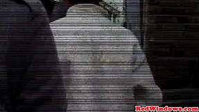 Real Amsterdam hooker blows client in close-up and gets pounded hard
