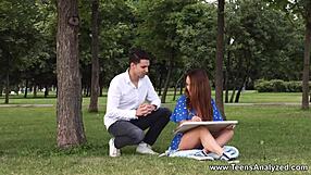 Natali Ruby, an art student, tries out anal sex for the first time