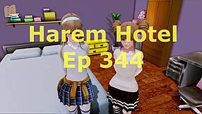 Harem hotel game episode 344