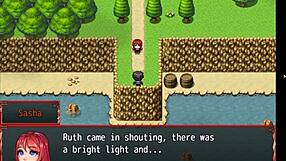 Wow, seducing the hot redhead in this harem hentai game!