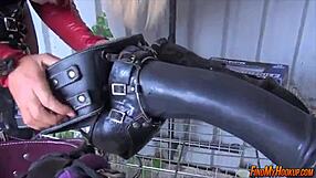 drag queen takes massive cock deep in tight anal play