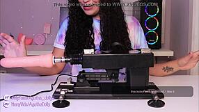 Unboxing my new sex machine with Agatha Dolly, testing wild speeds