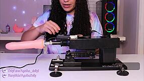 Unboxing my new sex machine with Agatha Dolly, testing wild speeds