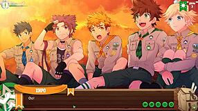 Game friends camp episode 3: hiking in the forest with Russian voice acting.