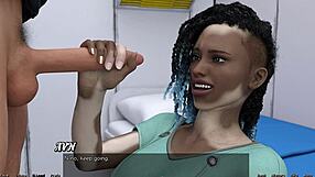 Beautiful cartoon space heroine gets big cock in mouth for the first time
