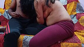 convincing neighbor's wife on rooftop for painful sex