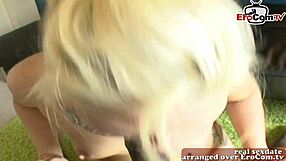 Britisch blonde slut try her first big black cock