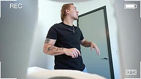 Drained Step Brother's Cock to Punish His Spying!