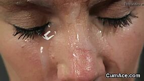 wacky honey receives facial cumshot and swallows all the jizz