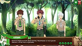 Game friends camp episode 3: hiking in the forest with Russian voice acting.