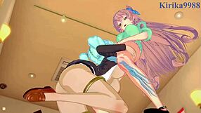 Kanade Am And Maria Cadenzavna Intense Lesbian Play