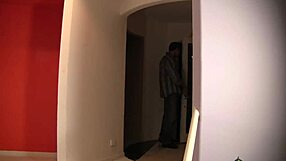 Dylan Ryder's husband roughly fucks cute babysitter Elaina Raye. They lick her tight wet pussy and squeeze her tits.