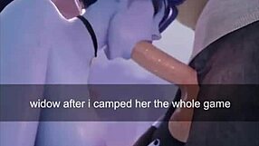 Overwatch Widowmaker Compilation: Mature Heroine Engages in Anal Assfucking and Masturbation Scenes.
