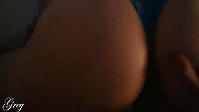 teen dirty slut rides monster cock with romantic lights in homemade couple scene 😈💦