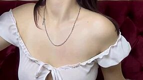 Pretty brunette student gets tight holes filled in turns