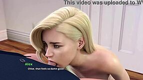 In college kings, chloe surprises alex with an intriguing blowjob scene