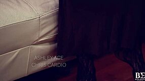 Chubby cutie Ashley Ace bent over fucking big cock Chris Cardio!