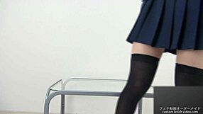 Asian girl licks armpit and spits saliva in bikini fetish