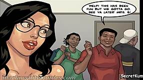 Cheating student caught in hot gangbang with teacher