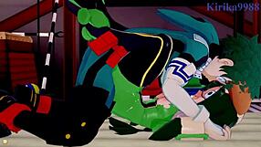 Tsuyu Asui, Mt Lady, Izuku Midoriya in Wild Hentai Creampie Action. My Hero Academia Gets Steamy!