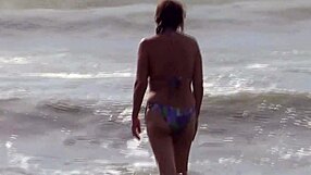 First-time beach cuckolding with my wife and her boss