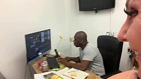 Behind the scenes at the porn studio with mature stars