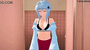 Koneko And Xenovia Lesbian Action!