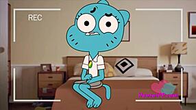 Gumball Cartoon Uncensored Blowjob and Handjob