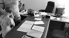 Boss, Why Are You Banging Your Petite Secretary on the Office Table?