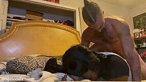 ebony blowjob doggystyle on webcam