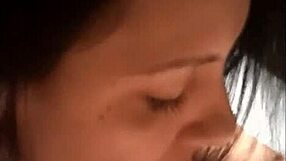 Brunette Swallows Cum Secretly