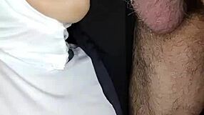 nun sor rita does a deep blowjob in this homemade clip.