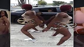 pg fun big booty girls clapping and ass grabbing