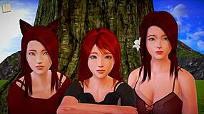 Moja nowa rodzina pokazuje cycki i dupę w domowym filmie z laską 18+