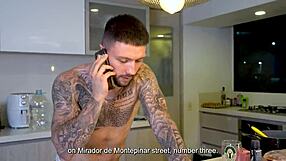 Young Latin housewife fulfills taboo desires with neighbor