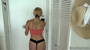 Horny girlfriend and step sister in hot threesome action
