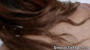 ebony teen says, 'i'm banging my stepbrother and giving handjob'