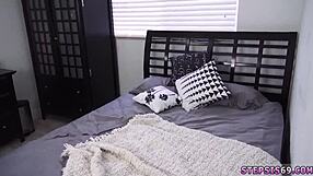 hot teen tease fucks and blows suspended step sis in pov