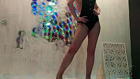 Passionate Beauty Jerks Off to Crazy Orgasm After Christmas Photoshoot