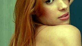 Sexy redhead auditions for porn with blowjob