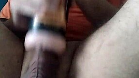 White Boy's Horny Masturbation With Fat Uncut Cock