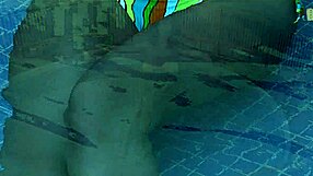 big boobed redhead olivia strokes big cock in game